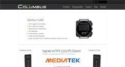 Desktop Screenshot of columbus-gps.de