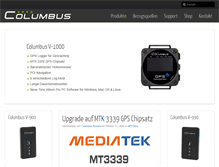 Tablet Screenshot of columbus-gps.de